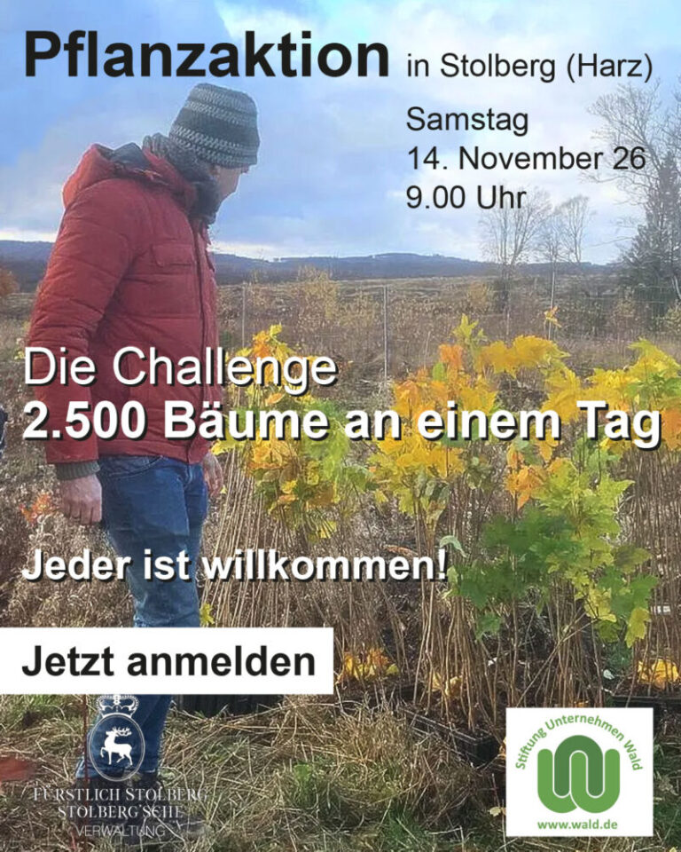 Plakat Pflanzaktion in Stolberg Kommt vorbei am 14.11.26
